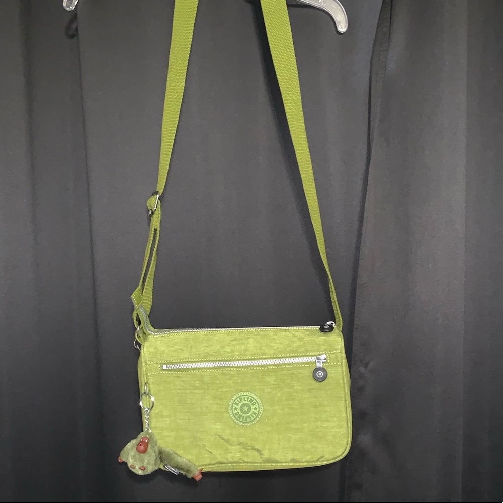KIPLING olive green crossbody bag